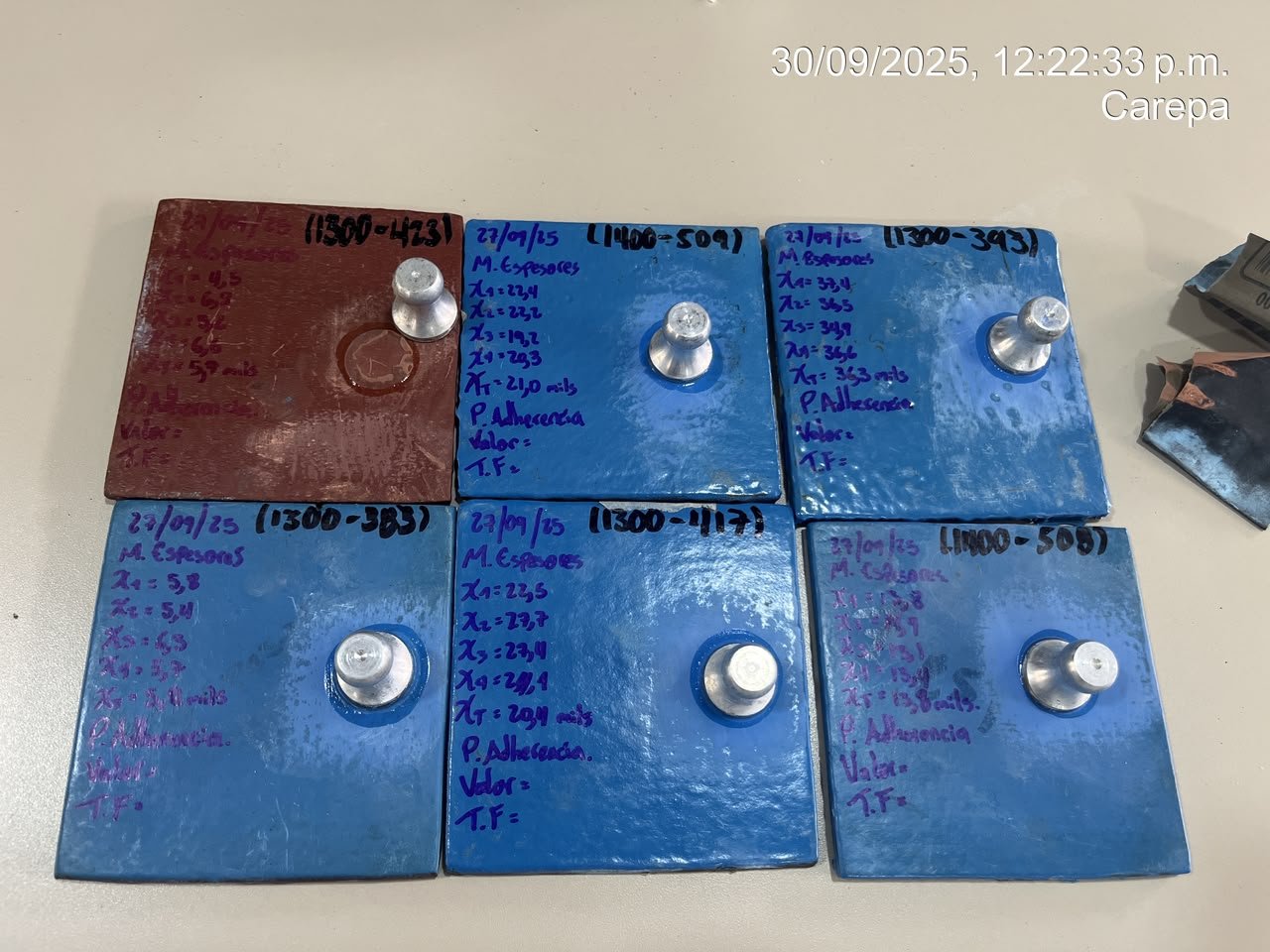 Medición de Espesor de Pintura y Recubrimientos (DFT) - Evidencia 3